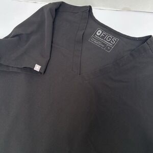 FIGS Black Casma Three Pocket Scrub Top Size Medium PO #1366 Style #FW1100‎